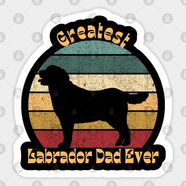 Greatest Lab Dad Ever Sticker by TrapperWeasel